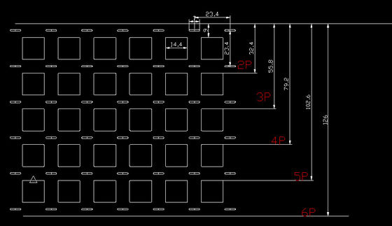 ভালো দাম 1p থেকে 6p বিশুদ্ধ নিকেল স্ট্রিপ সঙ্গে 20.5mm পিচ দূরত্ব জন্য 18650 ব্যাটারি অনলাইন